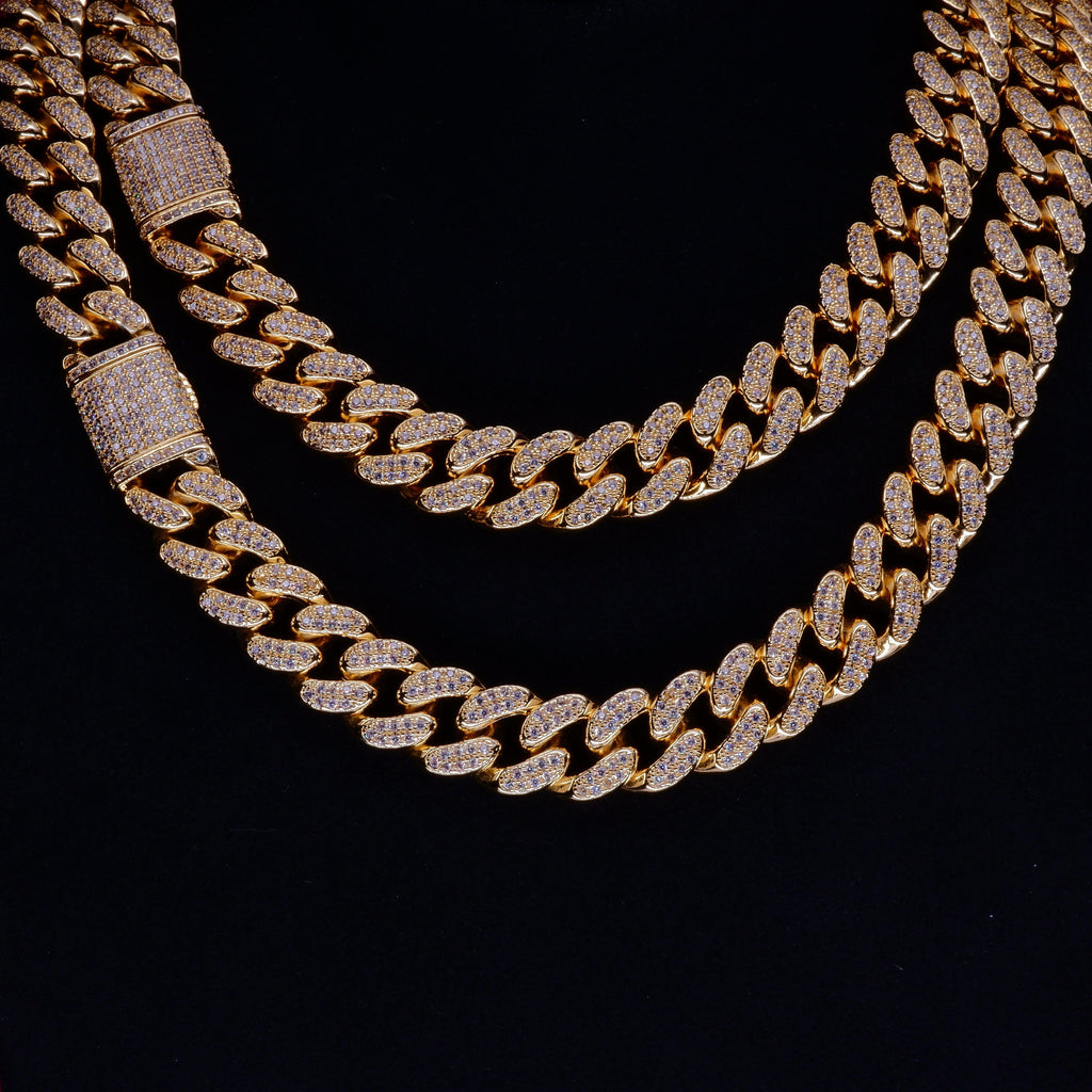🔥New Flip buckle Iced Cuban Link Chain Gold-Plated - The GUU Shop