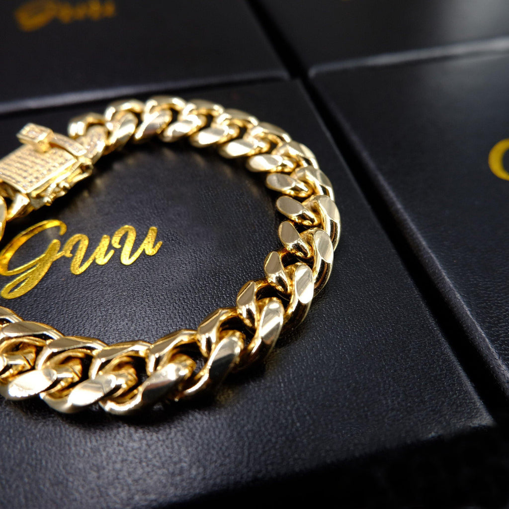 Iced Lock Cuban Link Bracelet