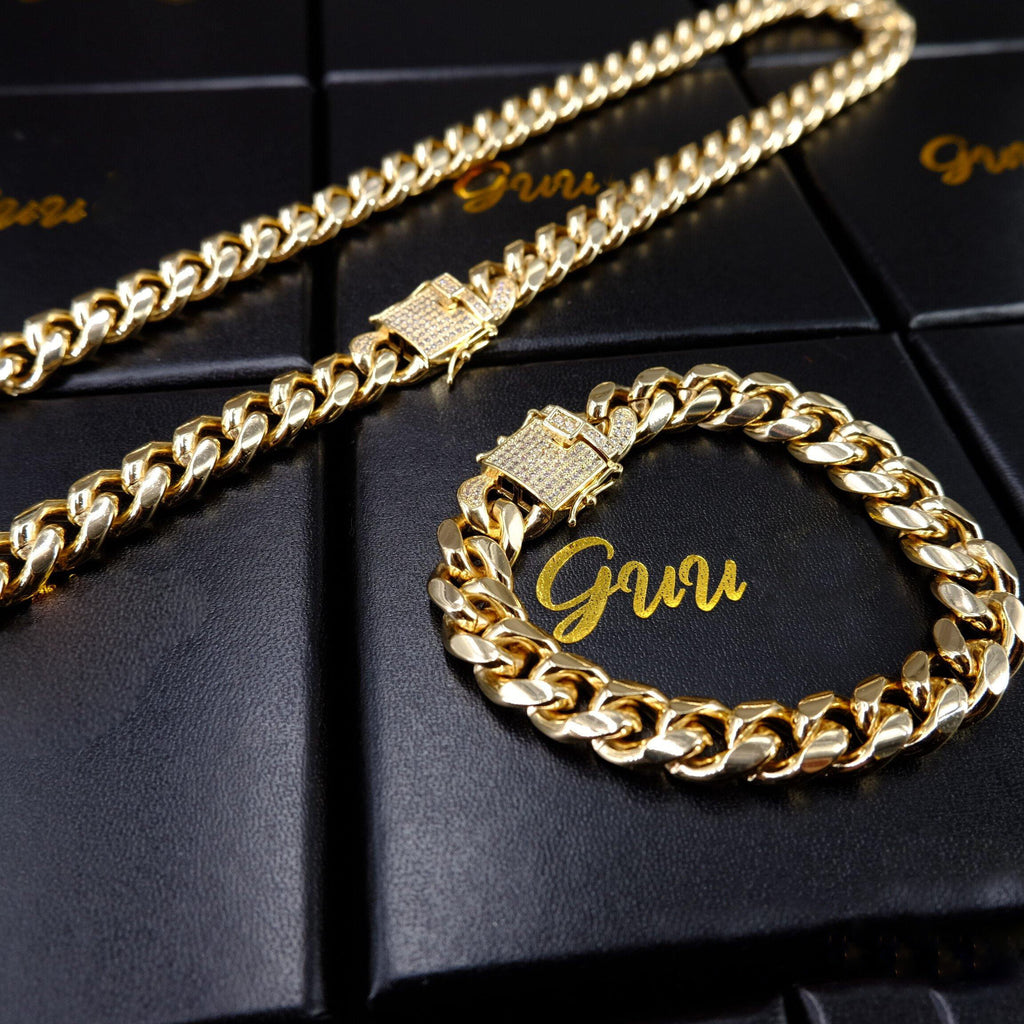 Iced Lock Cuban Link Bracelet