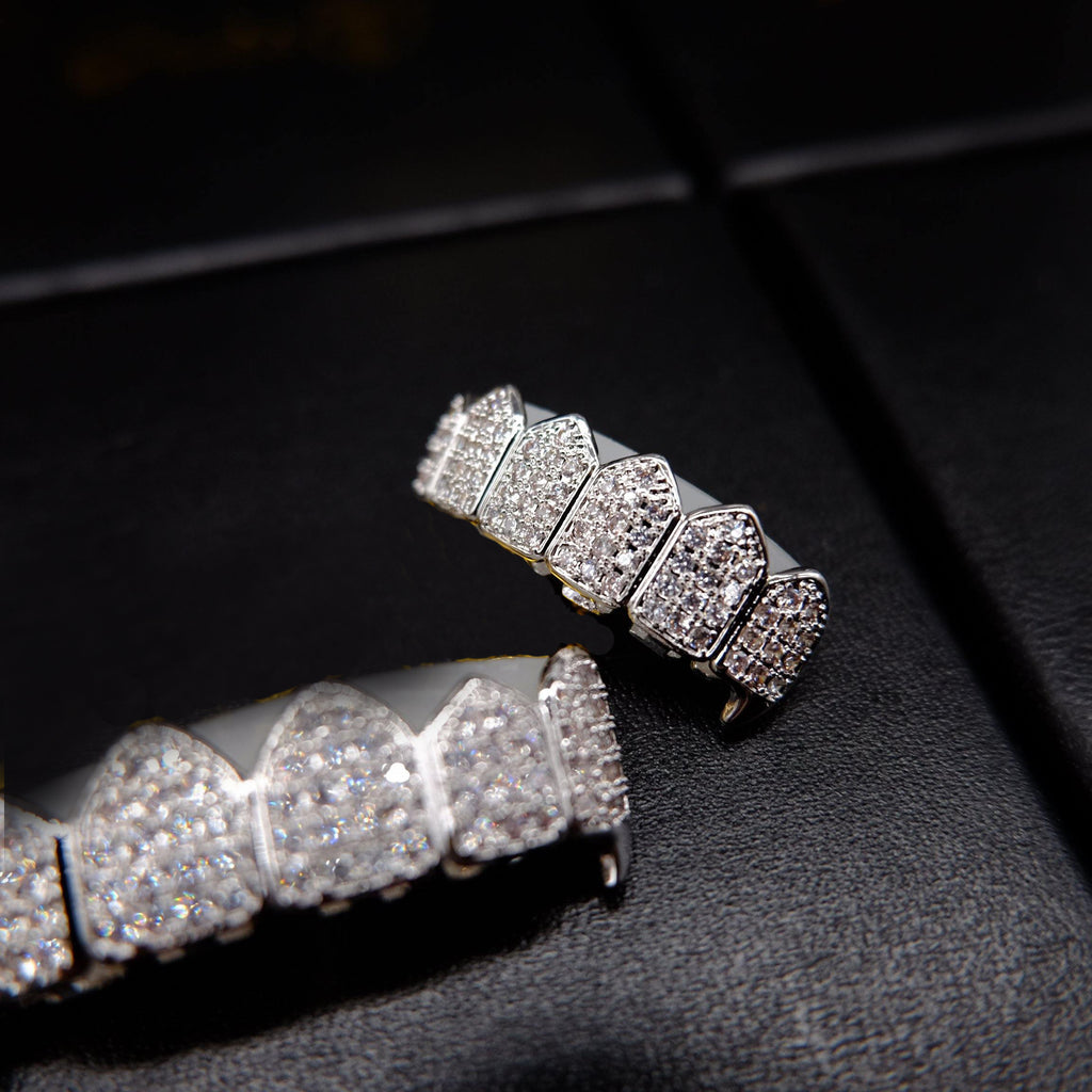 Official Limited Micro-inlay CZ Gold-Plated Grillz