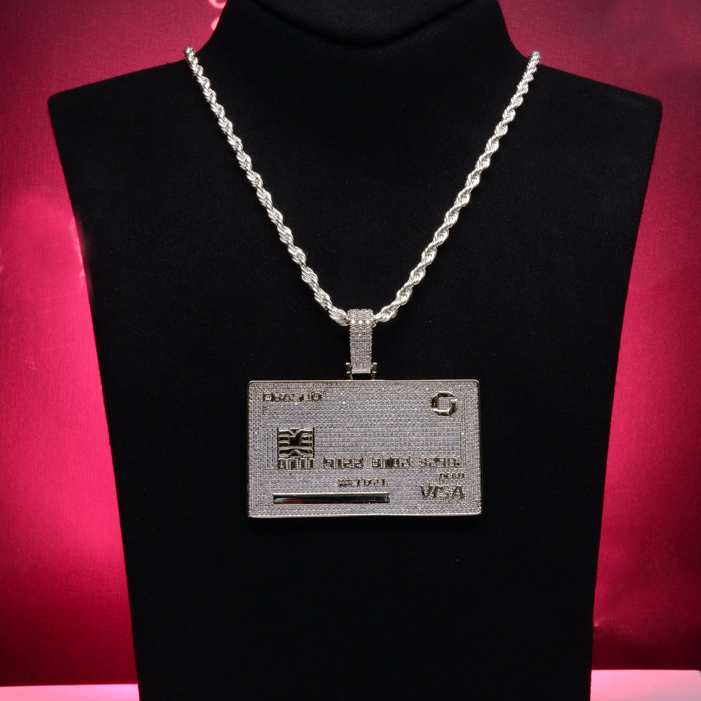 🔥New Credit Card Bank Card Iced Pendant
