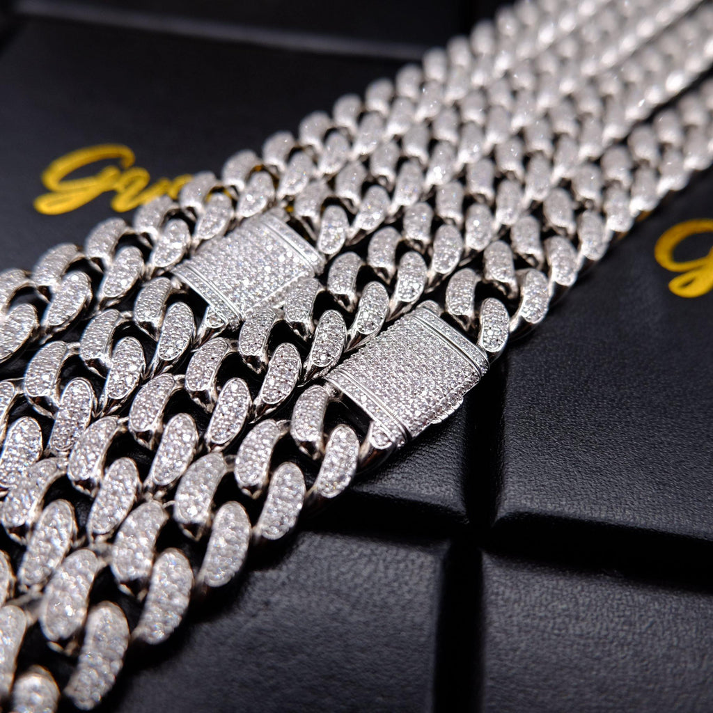 🔥New Flip buckle Iced Cuban Link Chain Silver - The GUU Shop