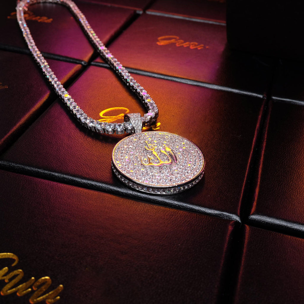 Iced Gold-Plated Retro Religion Islamic Pendant