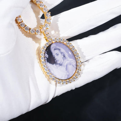 3D Oval Custom Picture Pendant - The GUU Shop