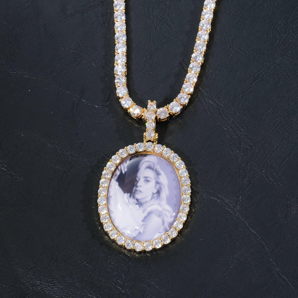 3D Oval Custom Picture Pendant - The GUU Shop