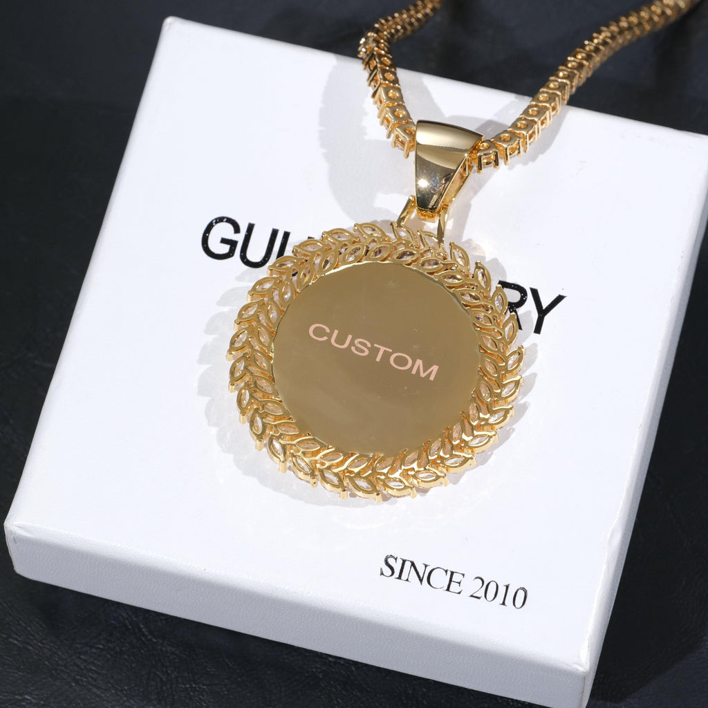 Large 3D Wheat Ear Custom Picture Pendant - The GUU Shop