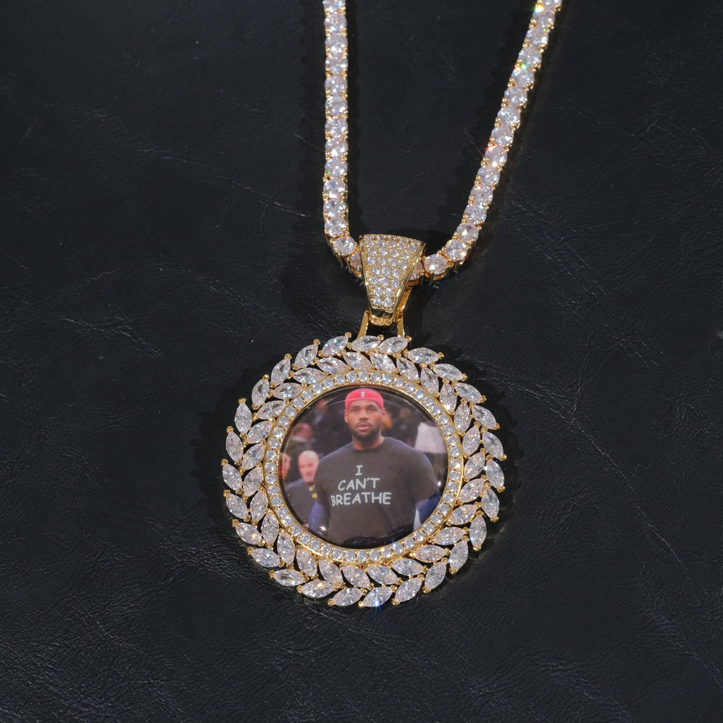 Large 3D Wheat Ear Custom Picture Pendant - The GUU Shop
