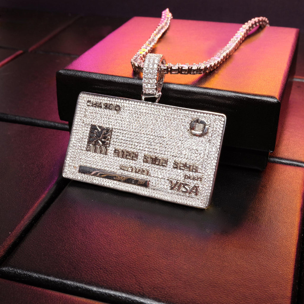 🔥New Credit Card Bank Card Iced Pendant