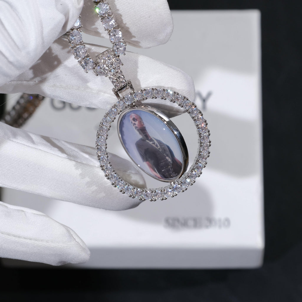 3D Spinning 2-Faced Custom Picture Pendant - The GUU Shop