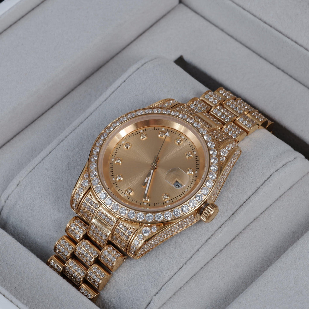 GUU Iced Watch Gold Dial in Gold - The GUU Shop