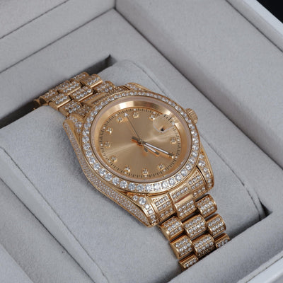 GUU Iced Watch Gold Dial in Gold - The GUU Shop