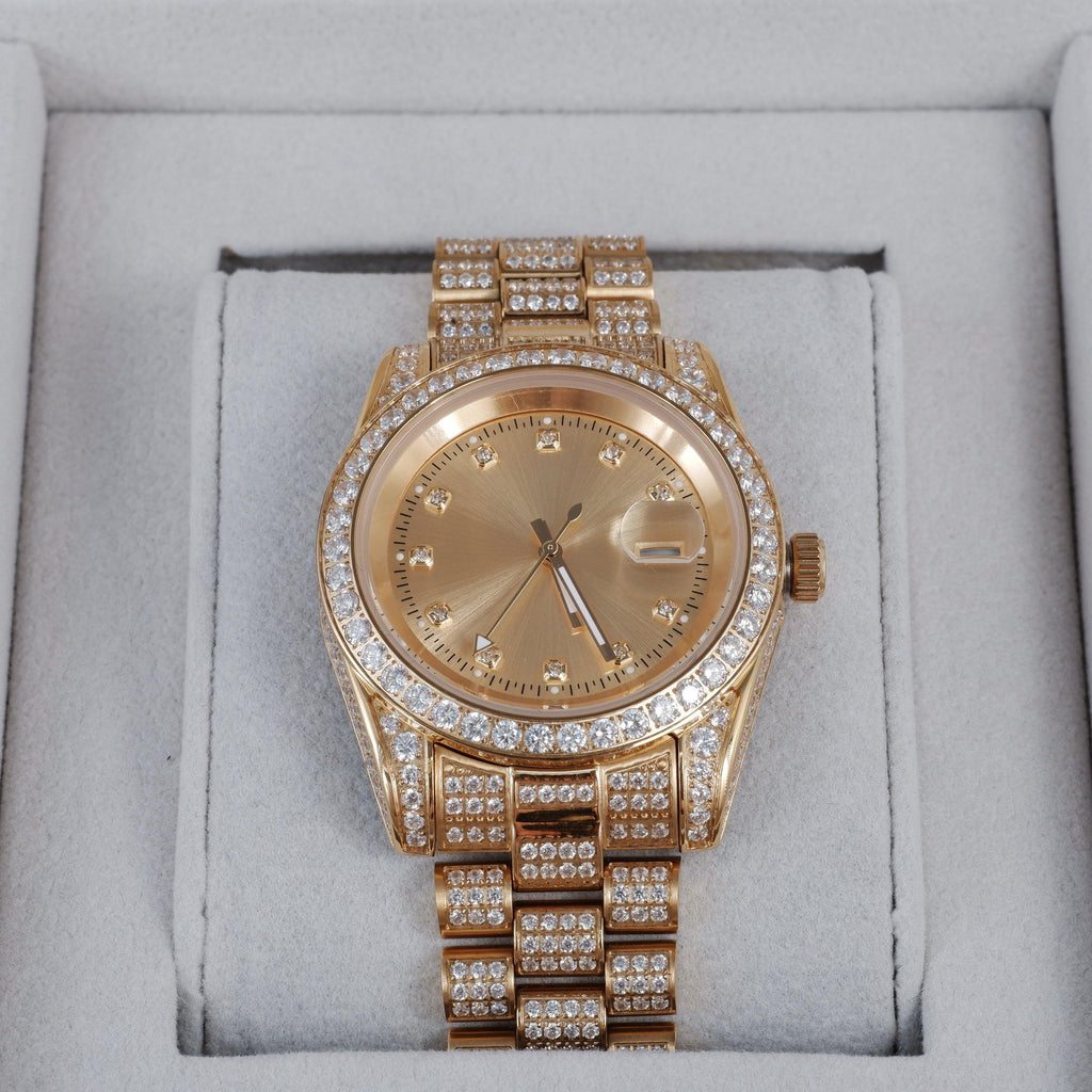 GUU Iced Watch Gold Dial in Gold - The GUU Shop