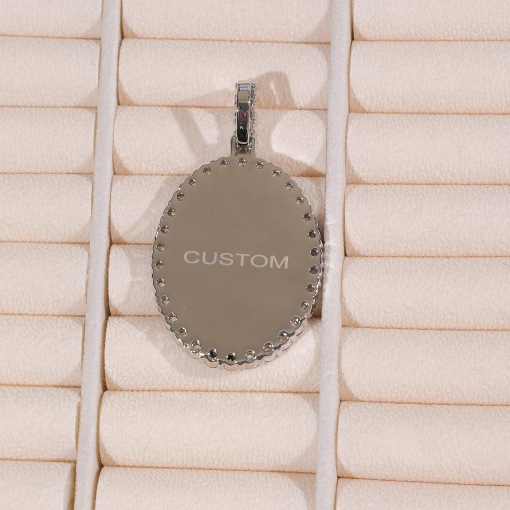 Large 3D Oval Custom Picture Pendant - The GUU Shop