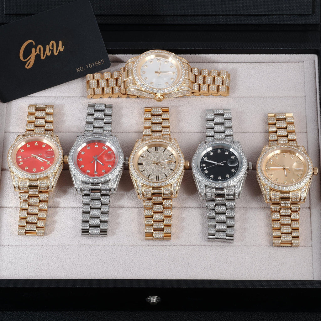 GUU Iced Watch Gold Dial in Gold