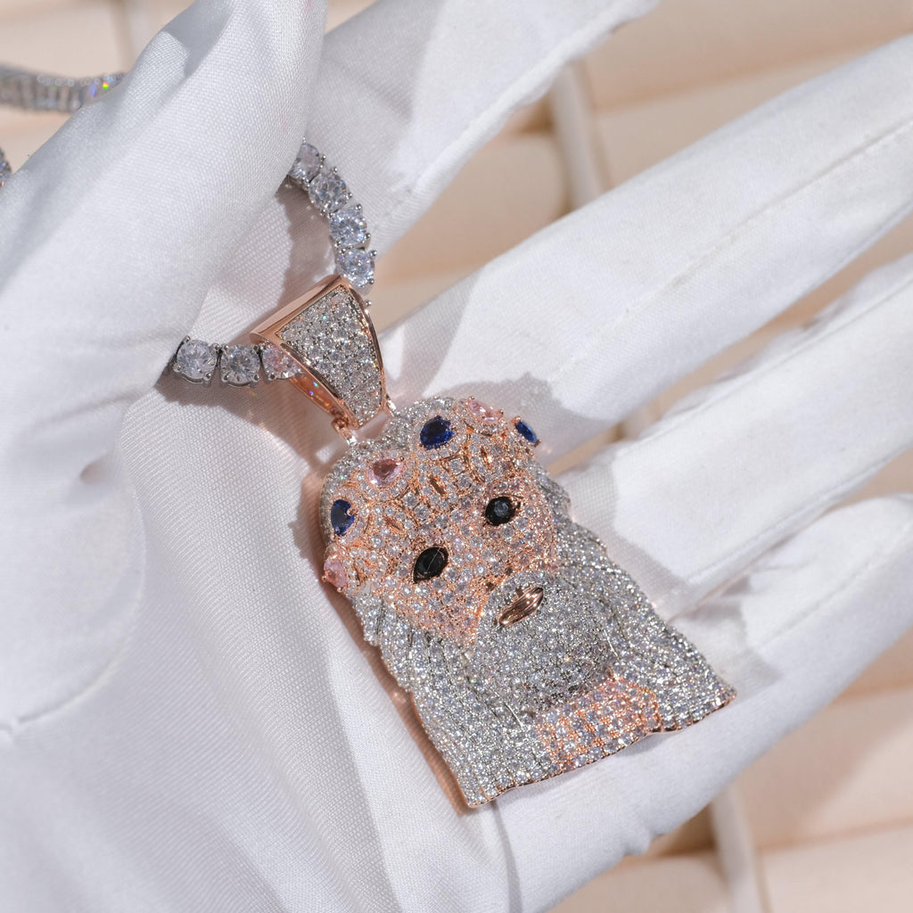 18K Gold-Plated Jesus Iced Necklace - The GUU Shop