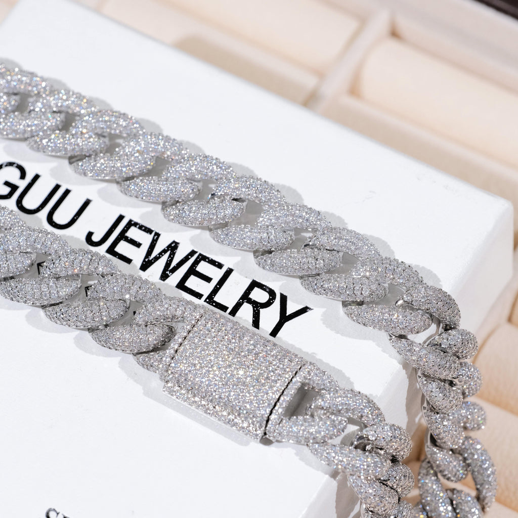 15mm 5-Row Iced Cuban Chain - The GUU Shop