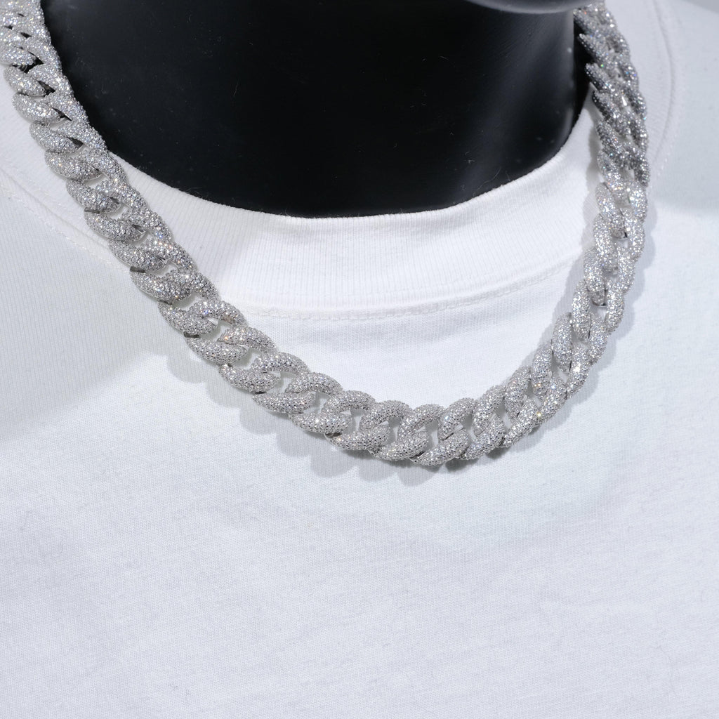 15mm 5-Row Iced Cuban Chain - The GUU Shop