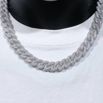 15mm 5-Row Iced Cuban Chain - The GUU Shop