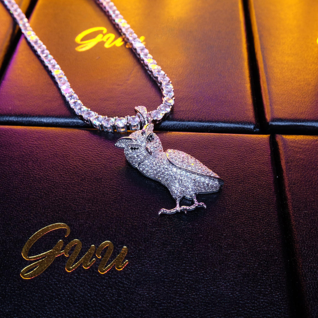 Iced 29mm  CZ   Gold-Plated Pendant &  Cuban Link Chain