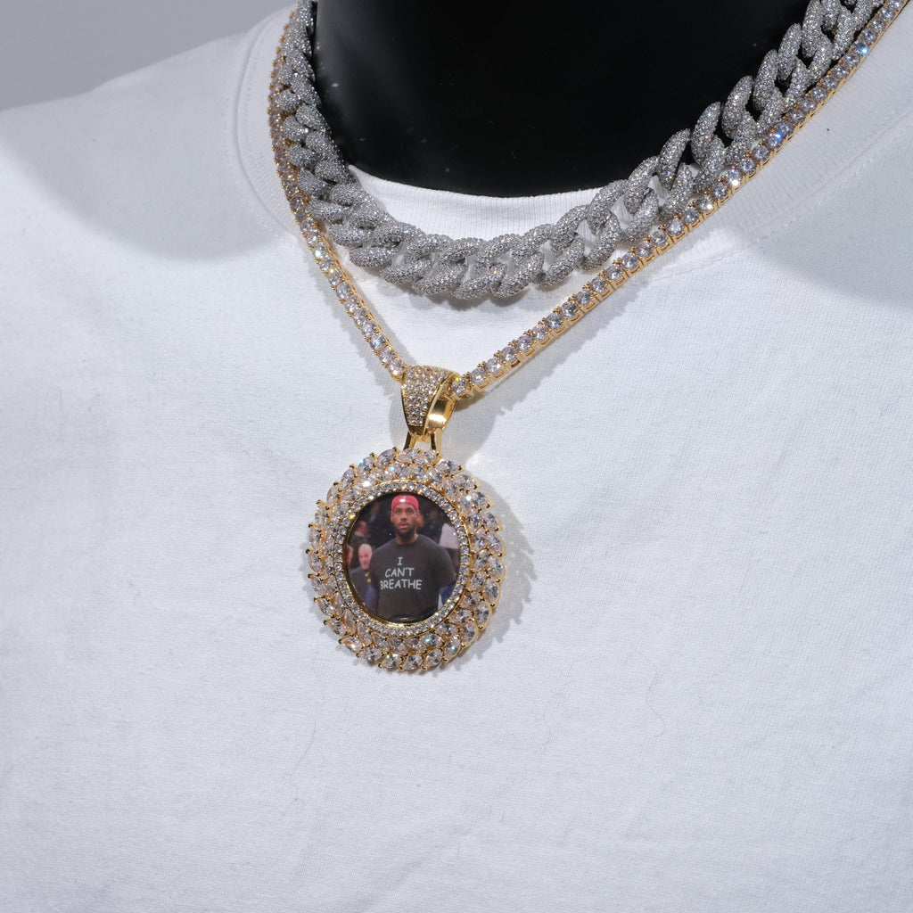 Large 3D Wheat Ear Custom Picture Pendant - The GUU Shop