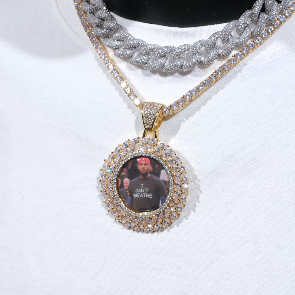 Large 3D Wheat Ear Custom Picture Pendant - The GUU Shop