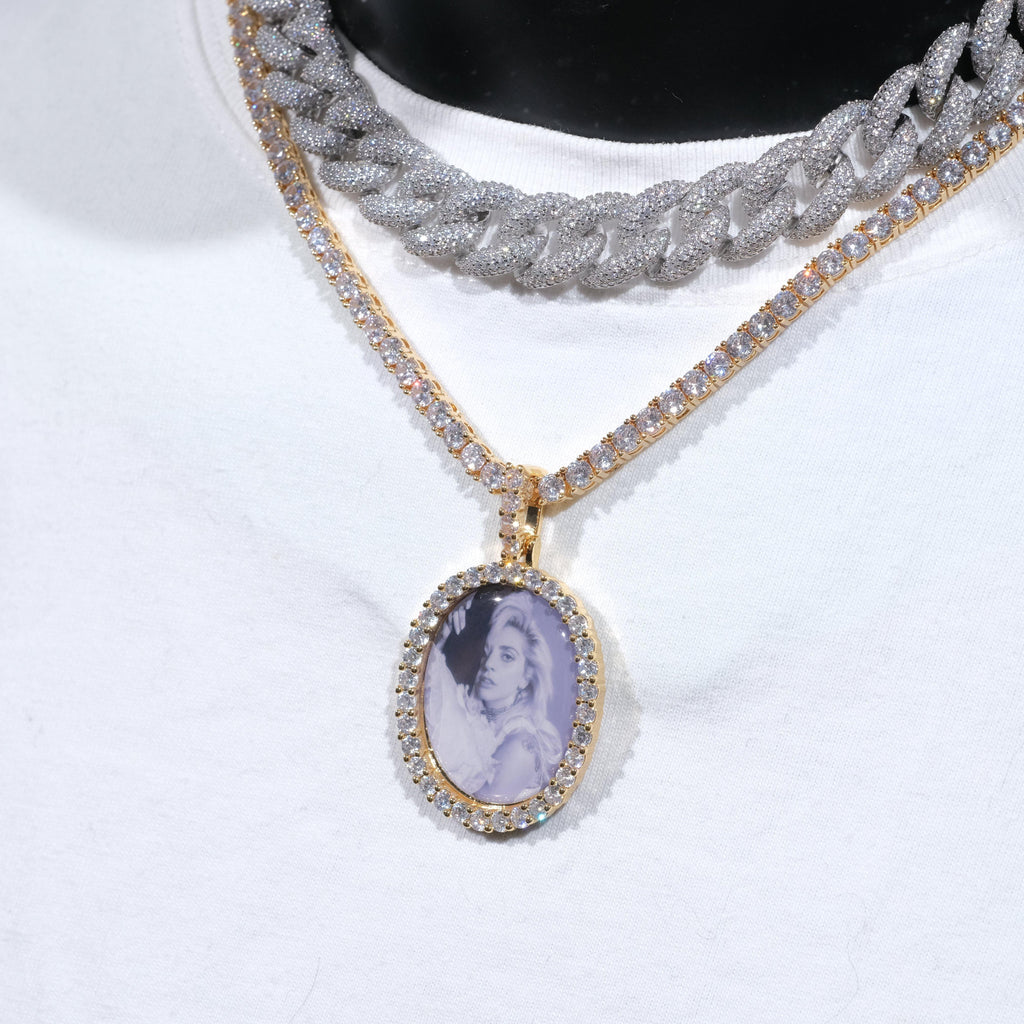 3D Oval Custom Picture Pendant - The GUU Shop