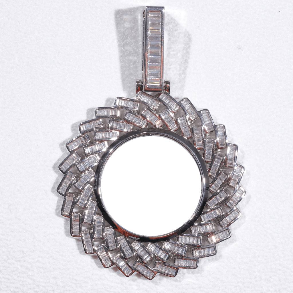Large 3D Baguette Custom Picture Pendant - The GUU Shop