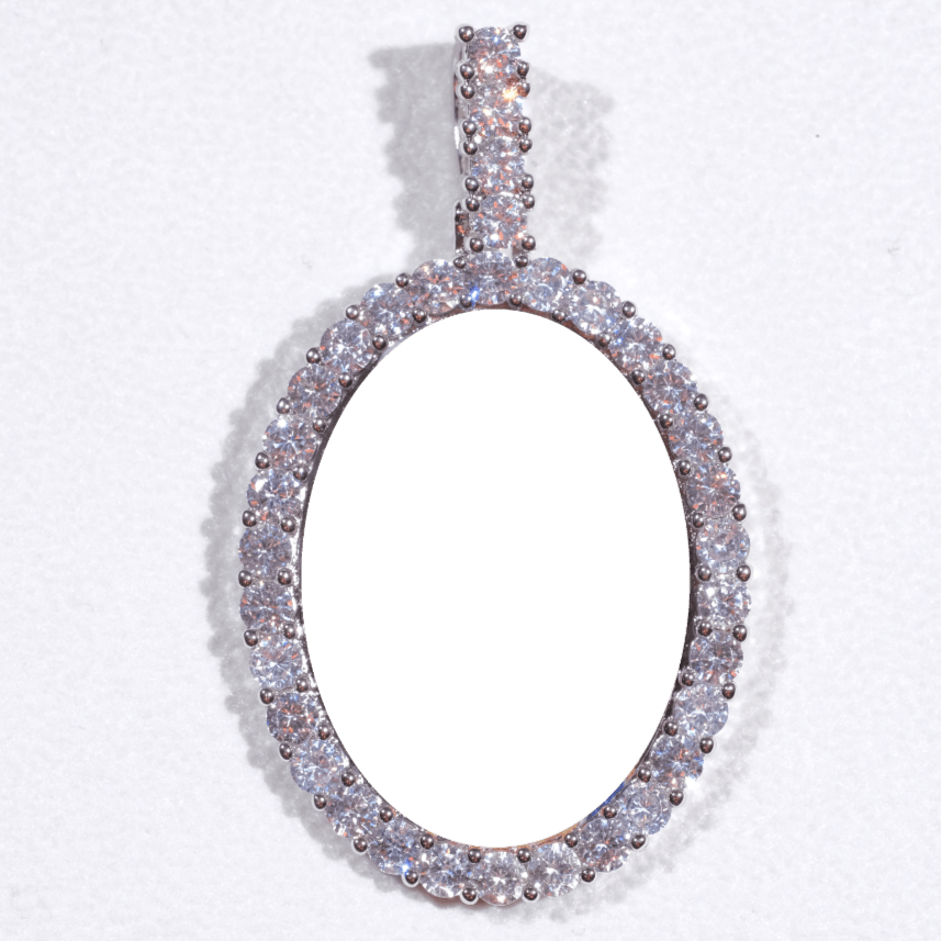 Large 3D Oval Custom Picture Pendant - The GUU Shop