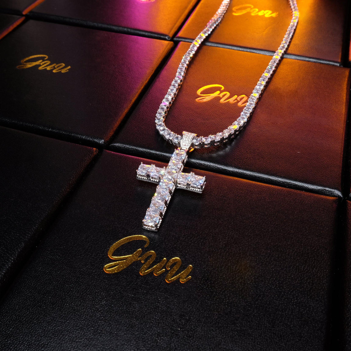 Hip Hop Crosses Pendant | 18k Gold Plated CZ BlingBling Cross Hip Hop ...
