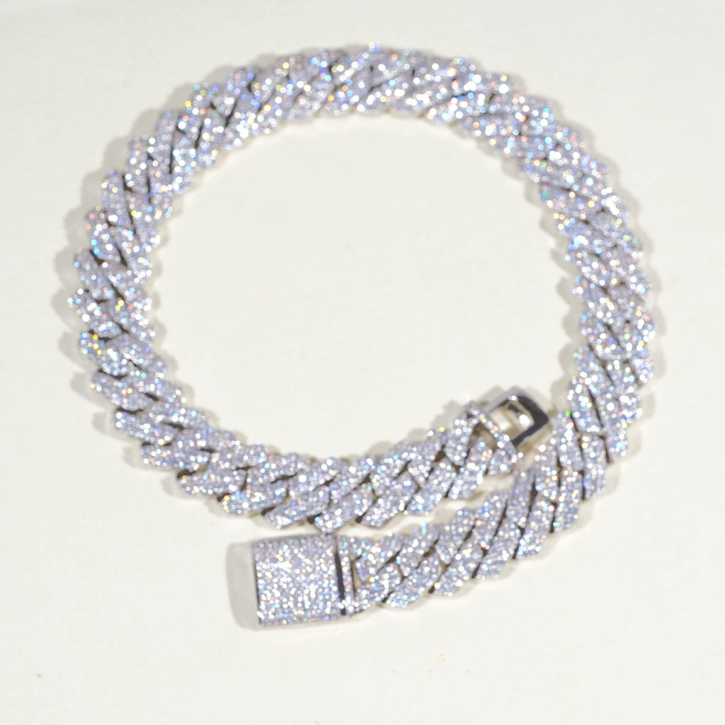 19mm 2-Row Iced Prong Cuban Chain - The GUU Shop