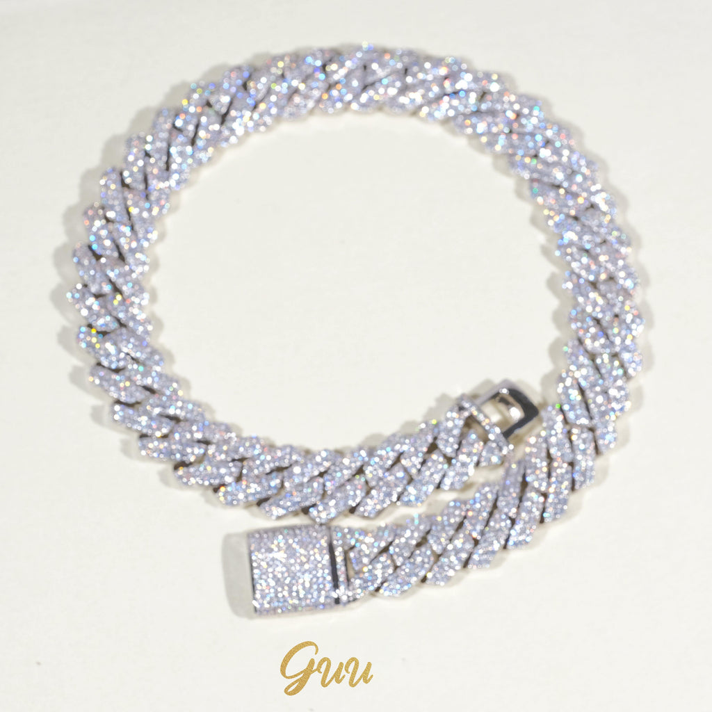 19mm 2-Row Iced Prong Cuban Chain (Reward) - The GUU Shop