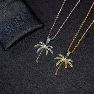Iced Coconut tree Necklace - The GUU Shop