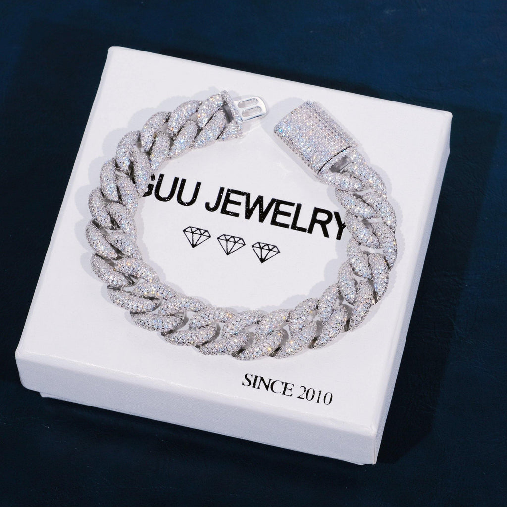 15mm 5-Row Iced Cuban Bracelet - The GUU Shop