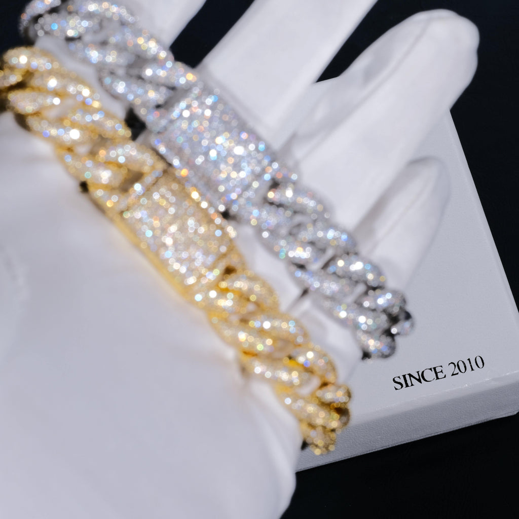 15mm 5-Row Iced Cuban Bracelet - The GUU Shop