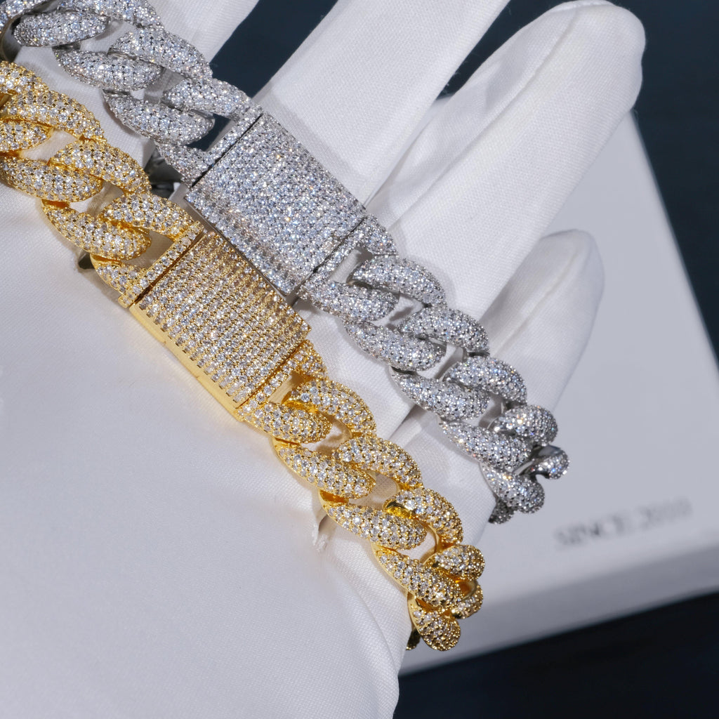 15mm 5-Row Iced Cuban Bracelet - The GUU Shop