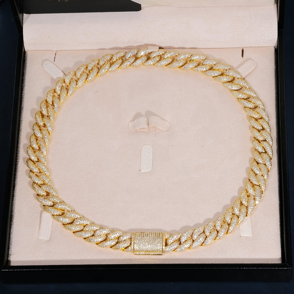 15mm 5-Row Iced Cuban Chain - The GUU Shop