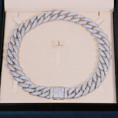 18mm 5-Row Iced Cuban Chain - The GUU Shop