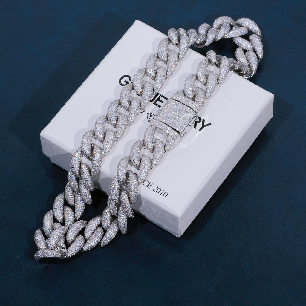 18mm 5-Row Iced Cuban Chain - The GUU Shop
