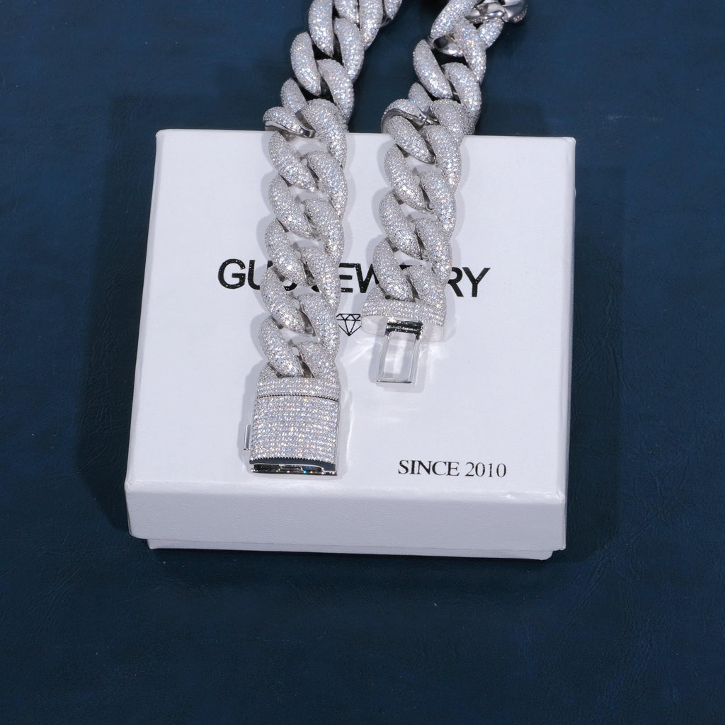 18mm 5-Row Iced Cuban Chain - The GUU Shop