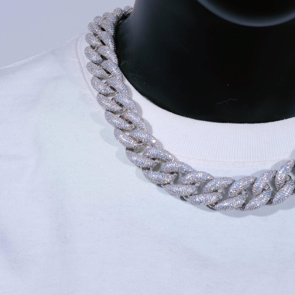 18mm 5-Row Iced Cuban Chain - The GUU Shop