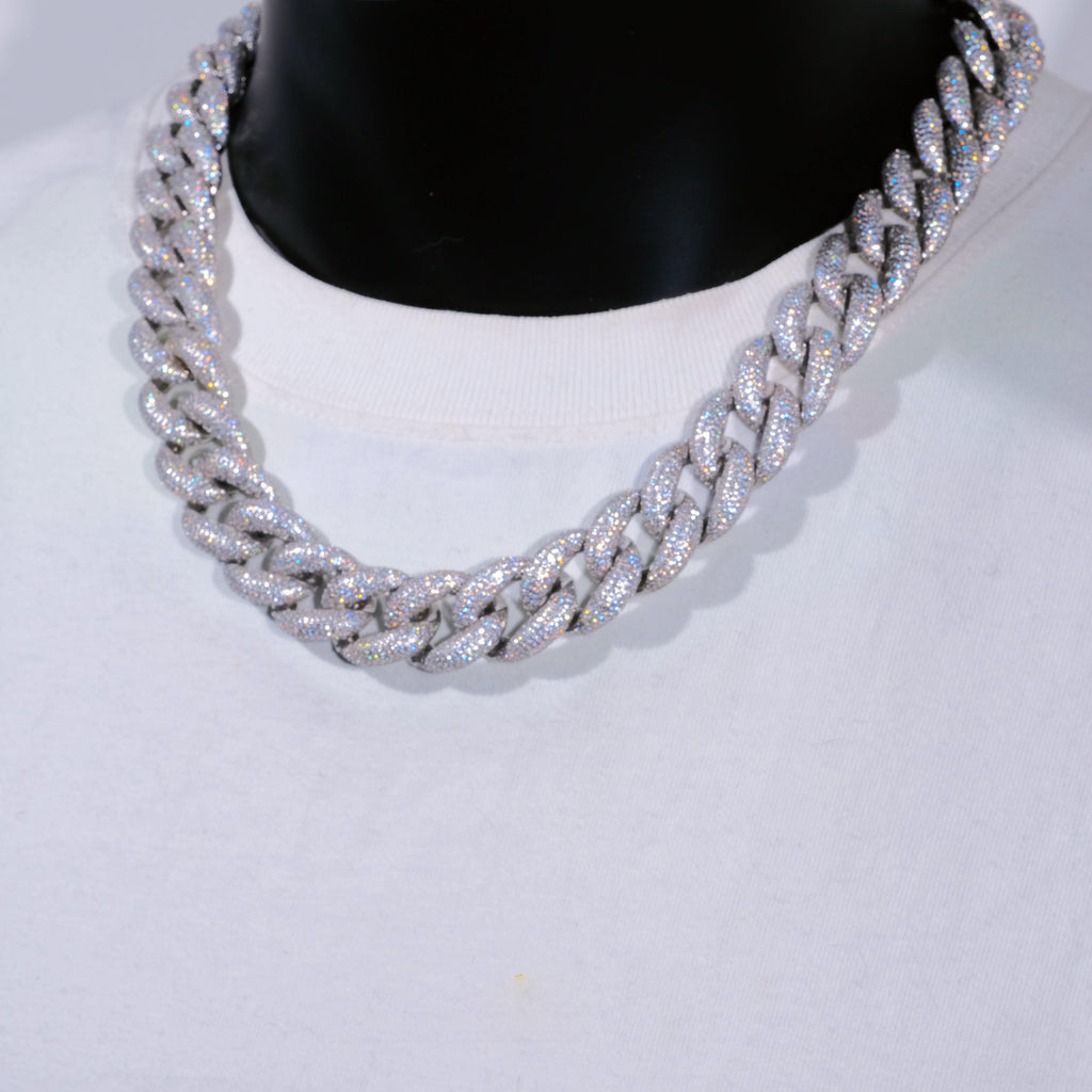 18mm 5-Row Iced Cuban Chain - The GUU Shop