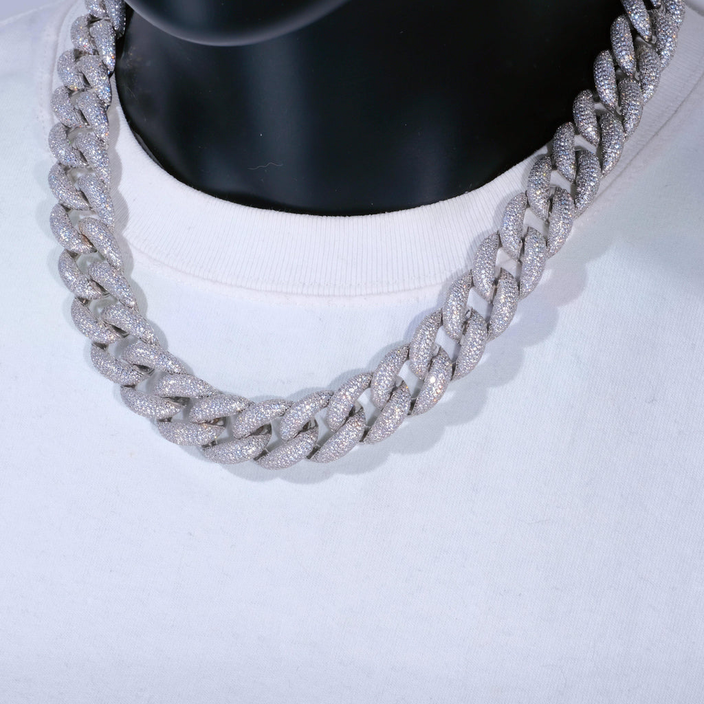 18mm 5-Row Iced Cuban Chain - The GUU Shop