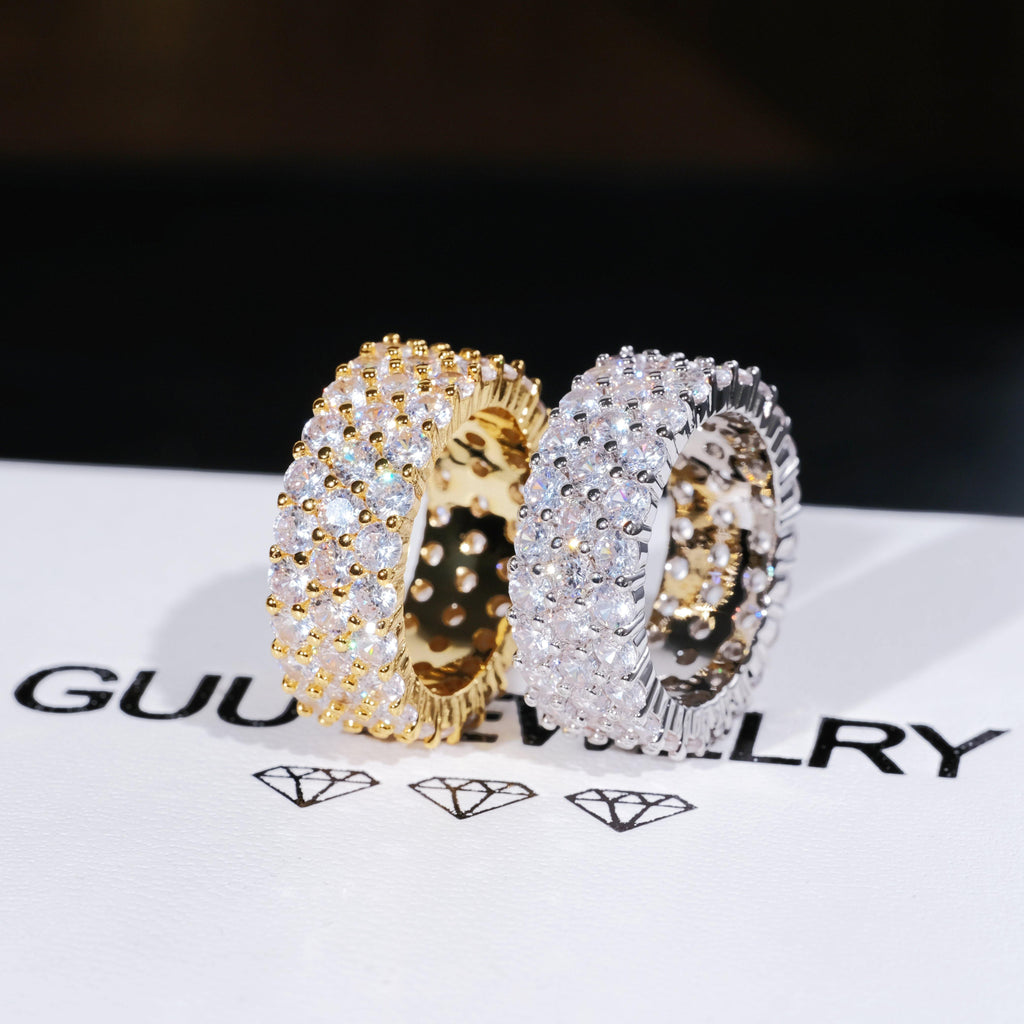 3 Row Eternity Ring - The GUU Shop