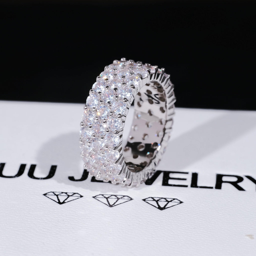 3 Row Eternity Ring - The GUU Shop