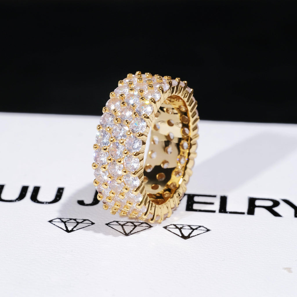 3 Row Eternity Ring - The GUU Shop