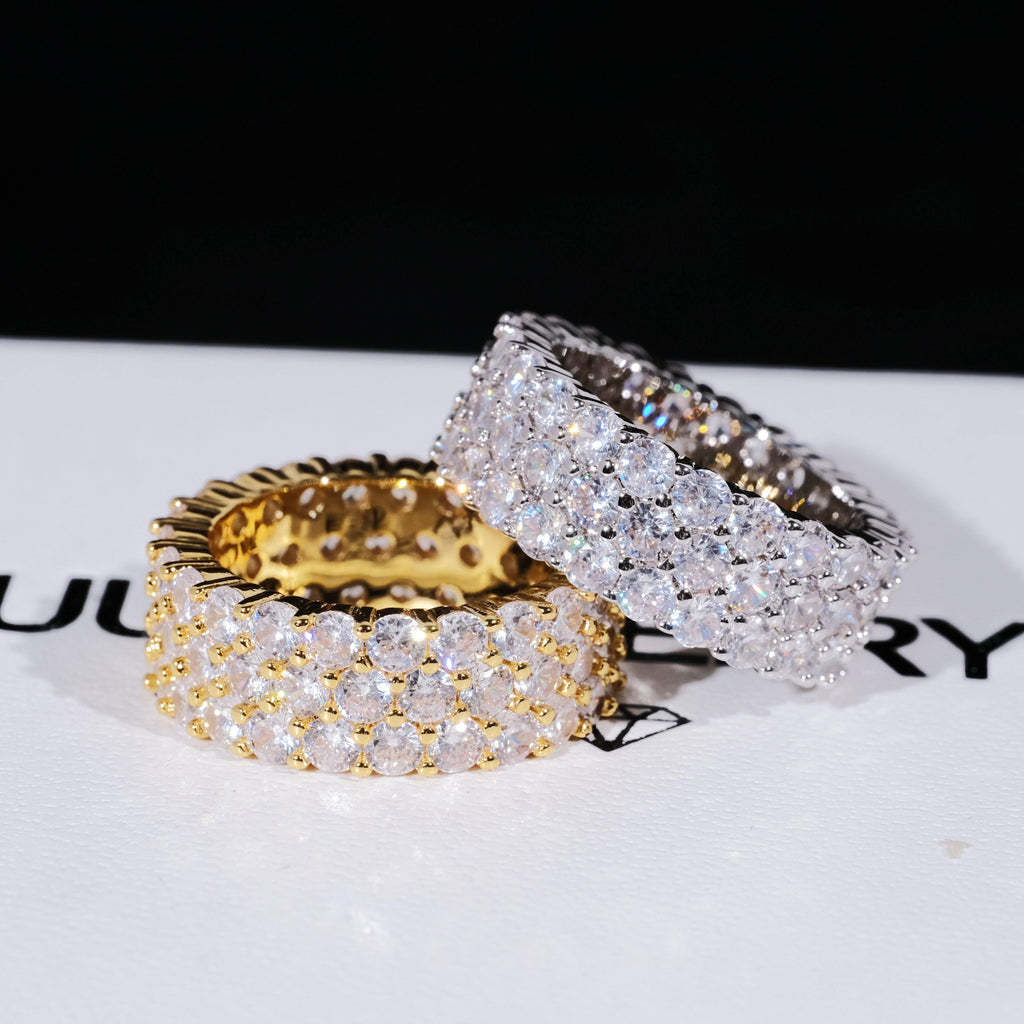 3 Row Eternity Ring - The GUU Shop