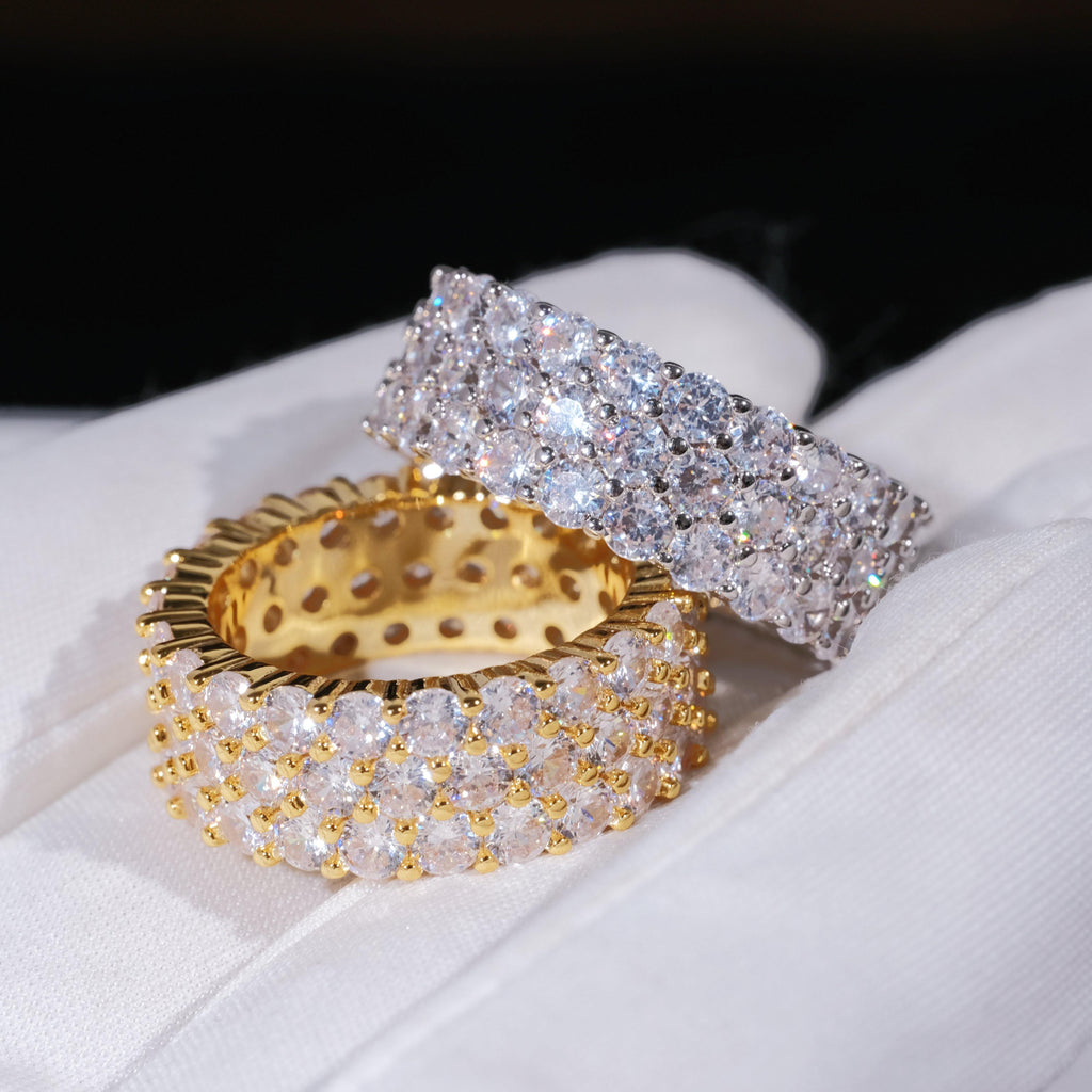 3 Row Eternity Ring - The GUU Shop