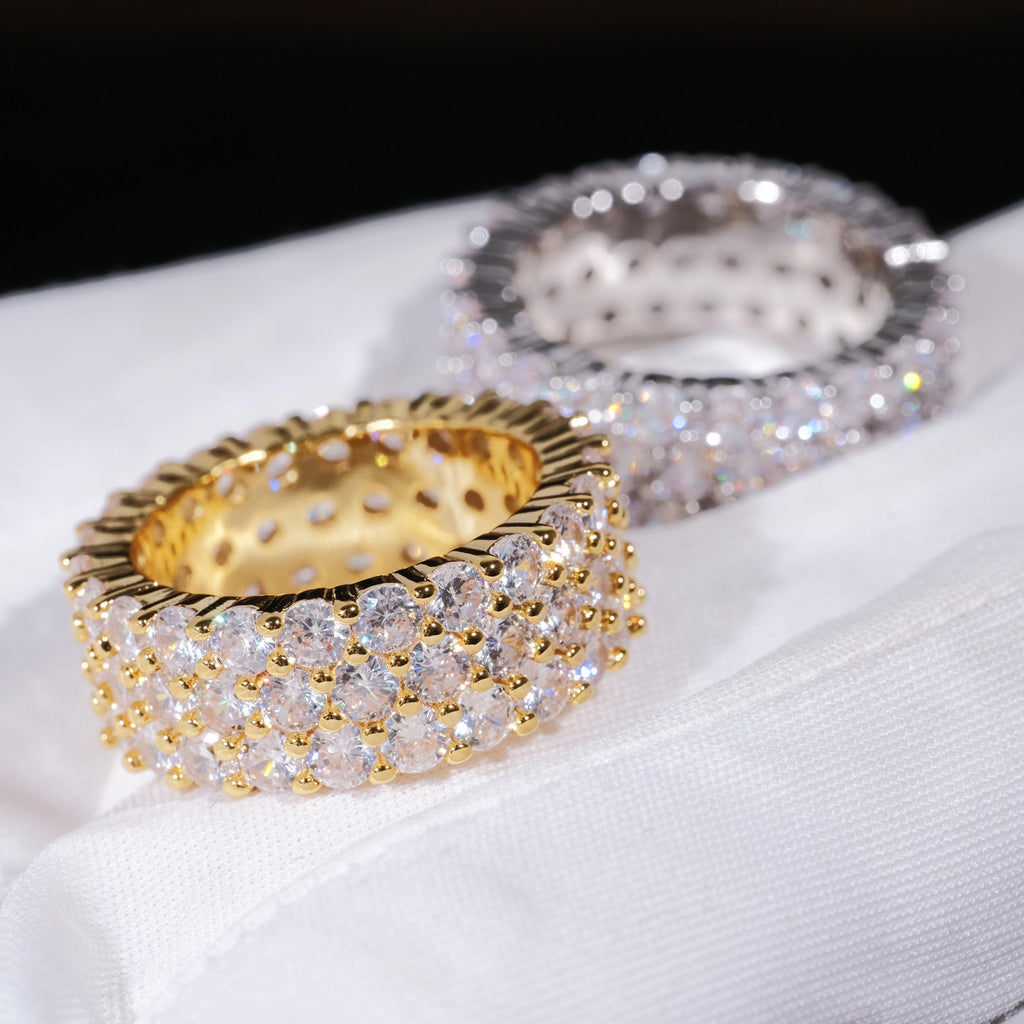 3 Row Eternity Ring - The GUU Shop