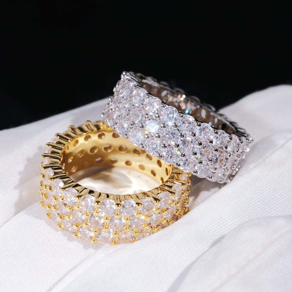 3 Row Eternity Ring - The GUU Shop