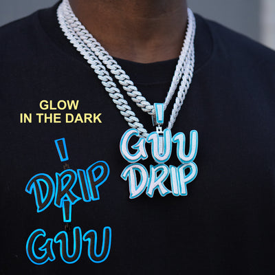 Custom Letters Glow In The Dark Necklace